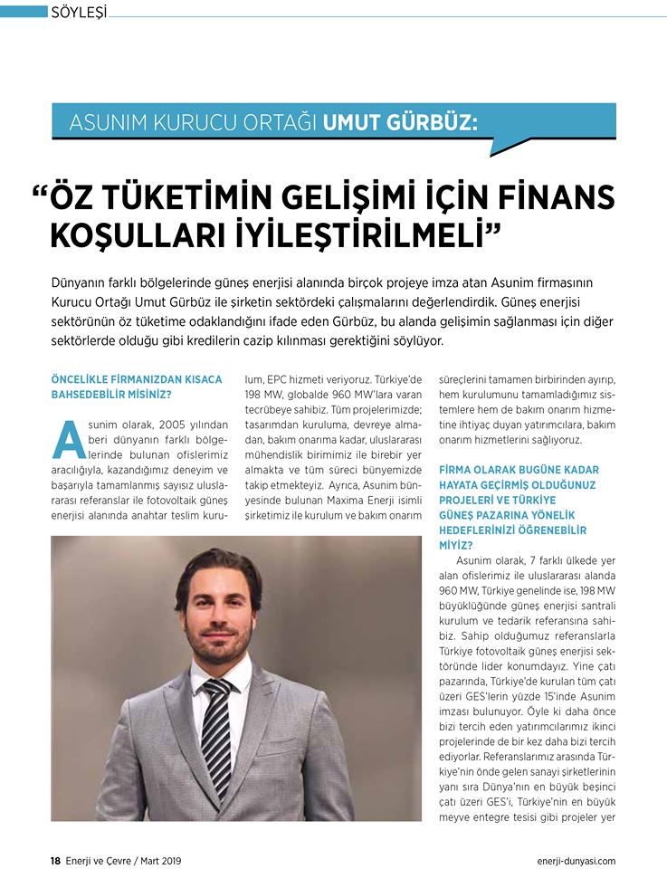 Öz Tüketimin Gelişmesi için Finans Koşulları İyileştirilmeli