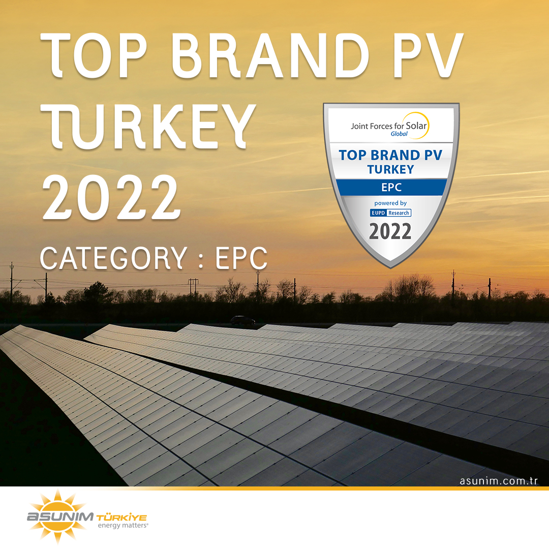 ASUNİM “Top Brand PV TURKEY 2022” Ödülünü Kazandı